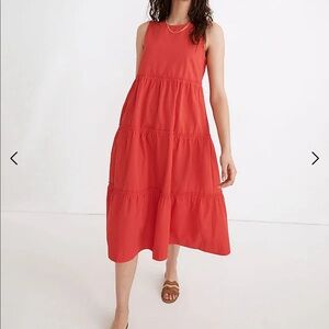 Madewell Cattail Tiered Dress